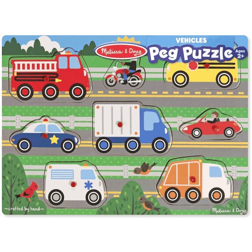 Vehicles Peg Puzzle