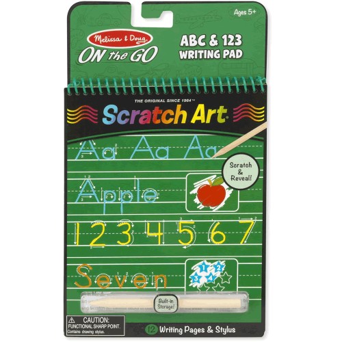 Scratch Art - Color Reveal Pad - ABC & 123 Writing Pad