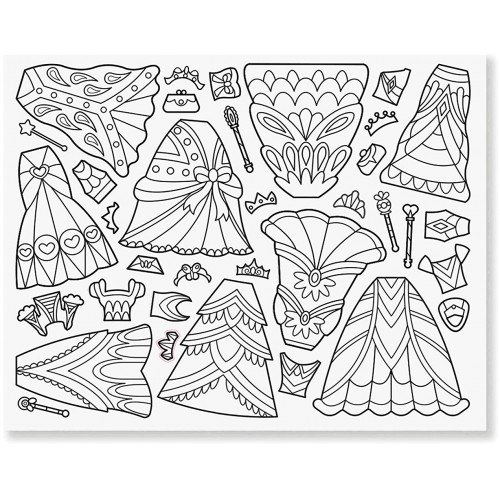 Color Your Own Sticker Pad - Dress Up