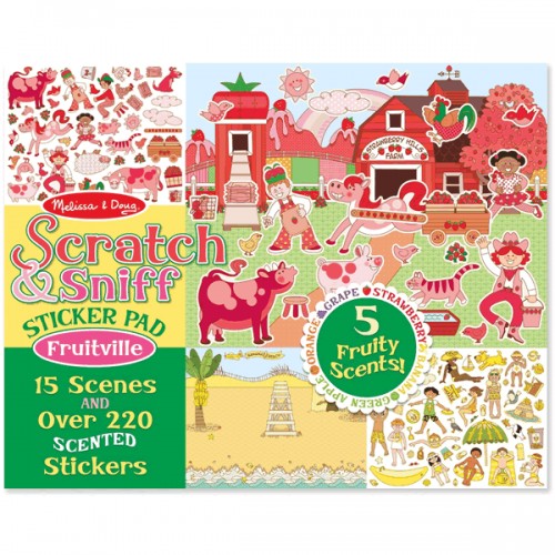 Scratch & Sniff Fruitville Sticker Pad