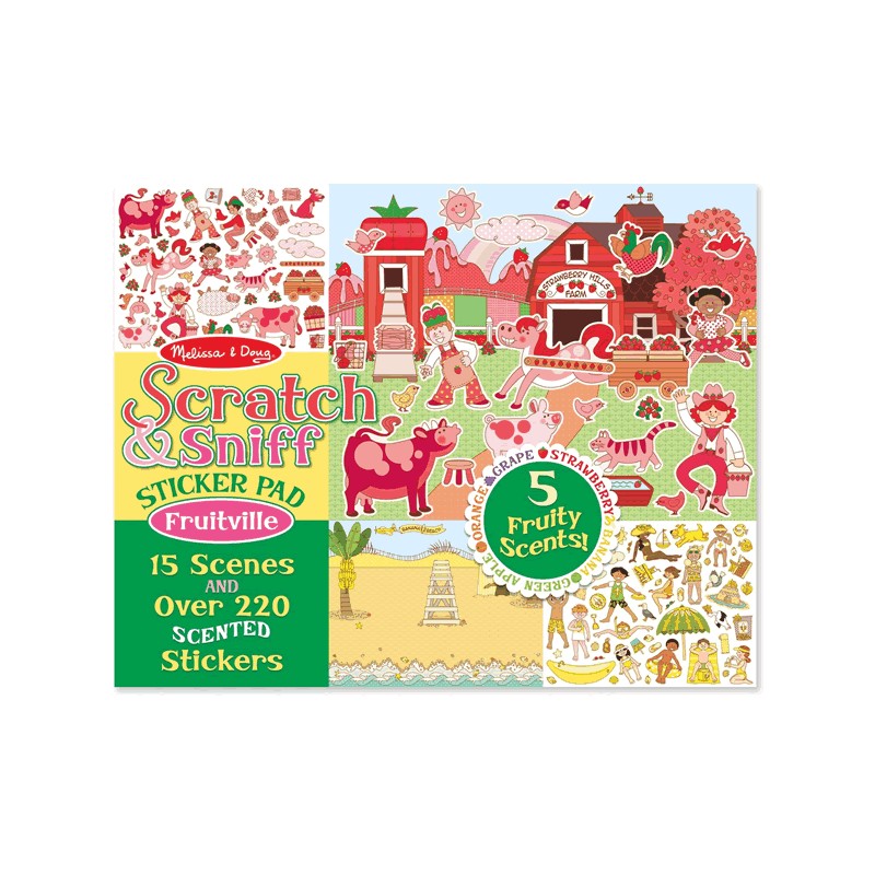 Scratch & Sniff Fruitville Sticker Pad