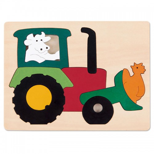 Tractor - Wooden Puzzle - 11 pcs