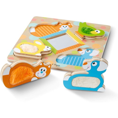 First Play - Touch & Feel Puzzle - Peek-a-Boo Pets