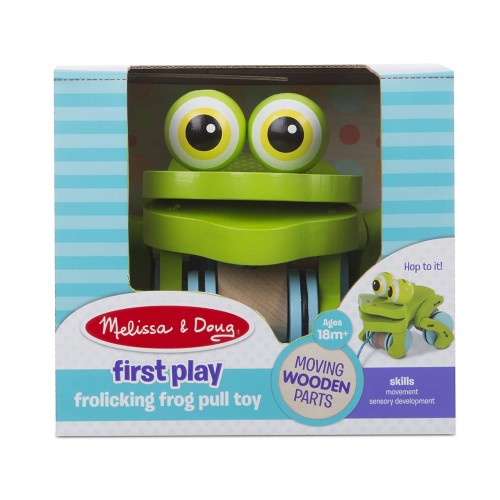 First Play - Frolicking Frog Pull Toy