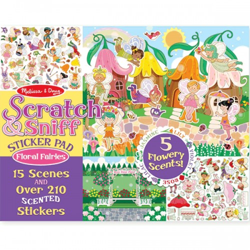 Scratch & Sniff Floral Fairies Sticker Pad