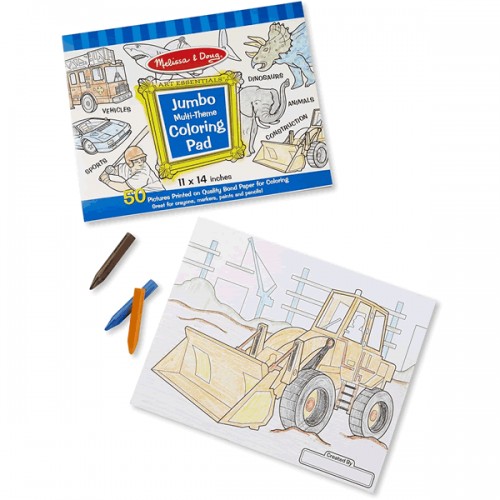 Jumbo Coloring Pad - Blue