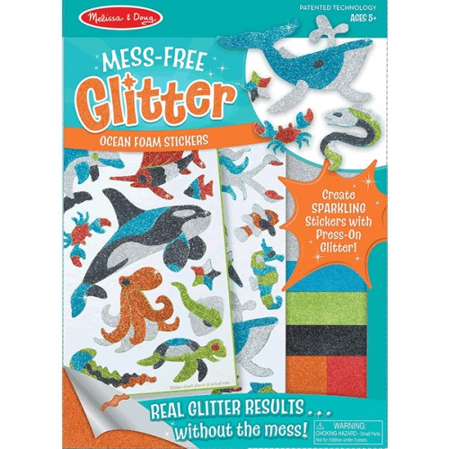Mess Free Glitter - Ocean Foam Stickers