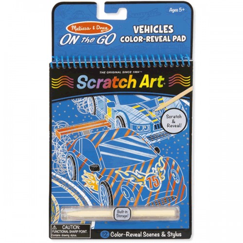 Scratch Art - Color Reveal Pad - Vehicles