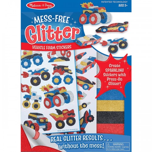Mess Free Glitter - Vehicle Foam Stickers